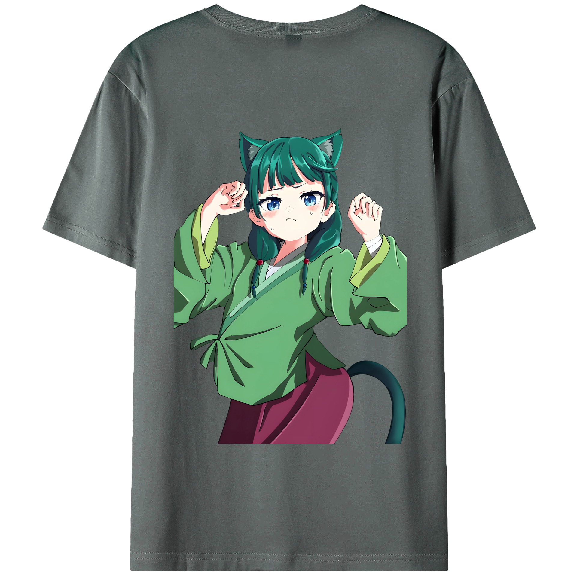 （画像用） 薬屋のひとりごと The Apothecary Diaries 綿100％ メンズ半袖Tシャツ（バックプリント） 通気性